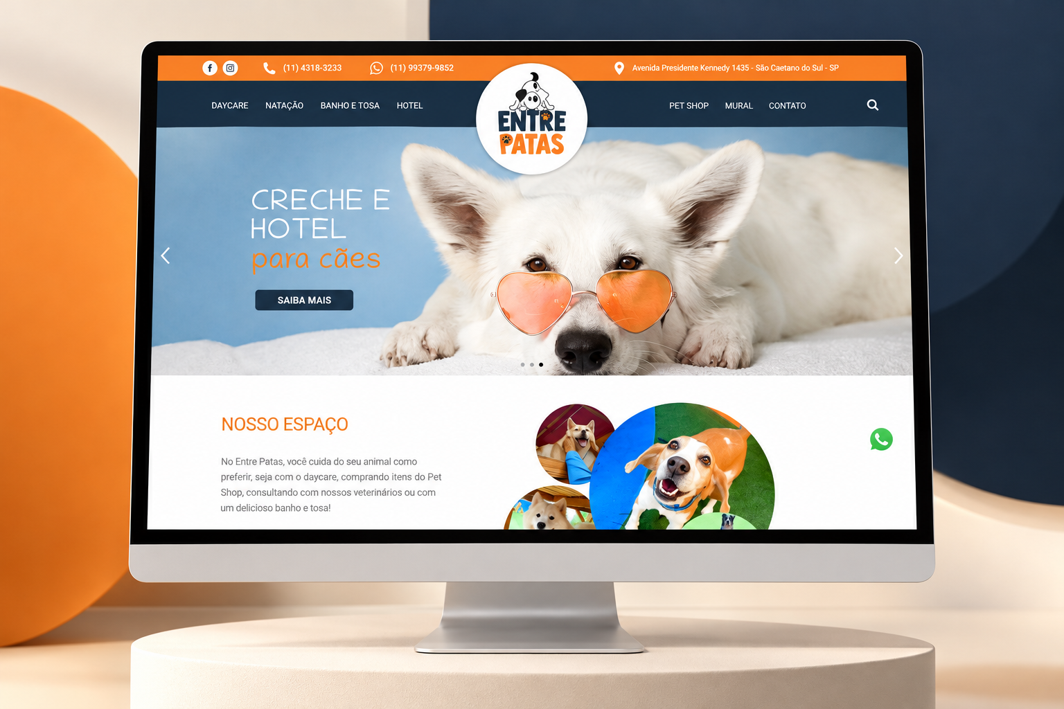 Projeto Website — Entrepatas Day Care