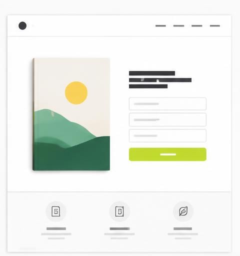 Exemplo ilustrativo de Página de Captura, sem marca cliente ou resultados reais
