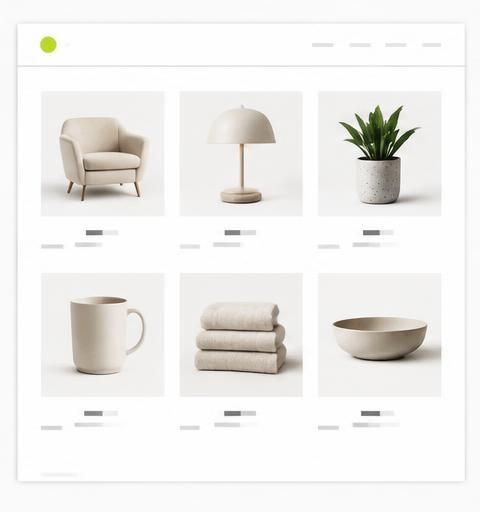 Exemplo ilustrativo de Site de Achadinhos, sem marca cliente ou resultados reais